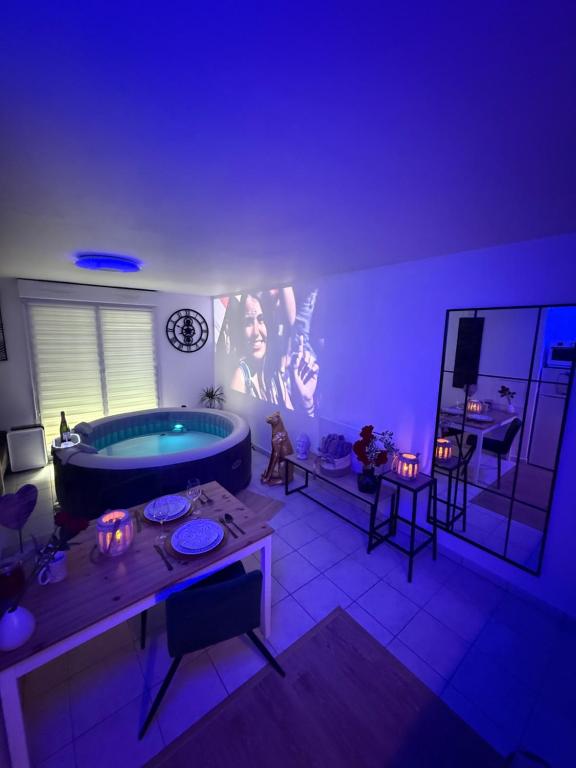 Suite Eden Spa, Appart'hôtel bien être , Patio de standing barbecue - TV XL CinéSport, Lit Q-Size, Wifi, P-Gratuit en Résidence, Avion