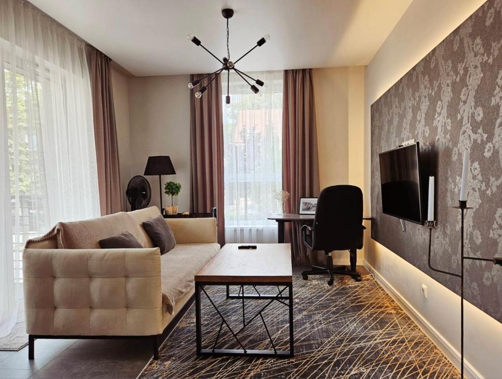 Modern gem with an office corner at Jonas Hill waterfront, Klaipėda