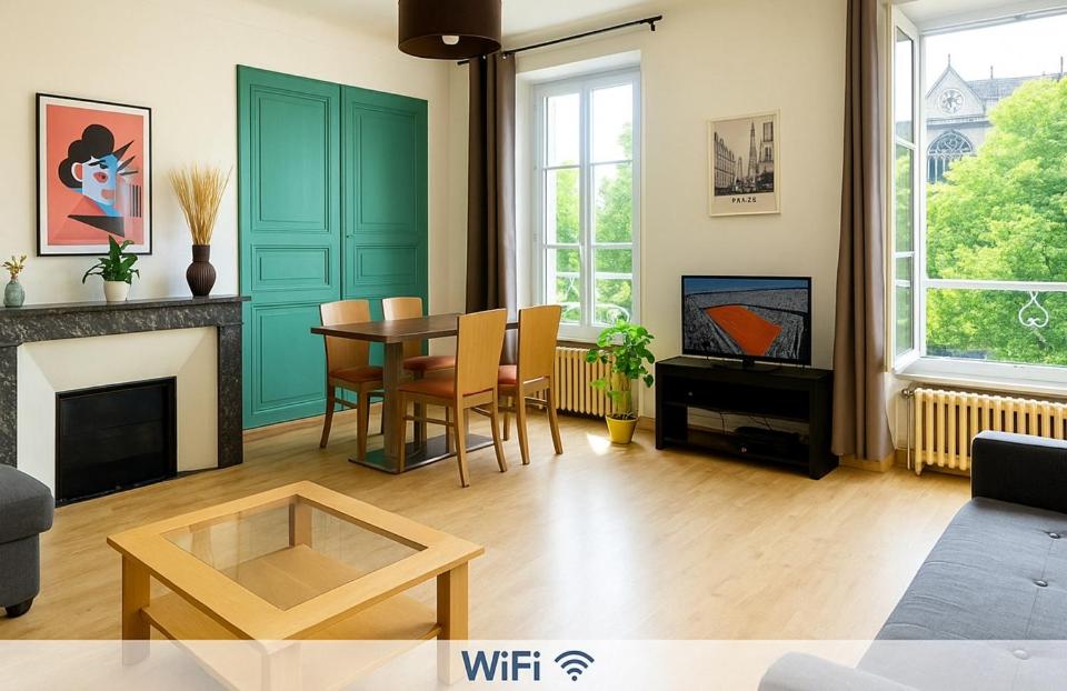 Meaux Centre 2 Vue cathédrale, Meaux