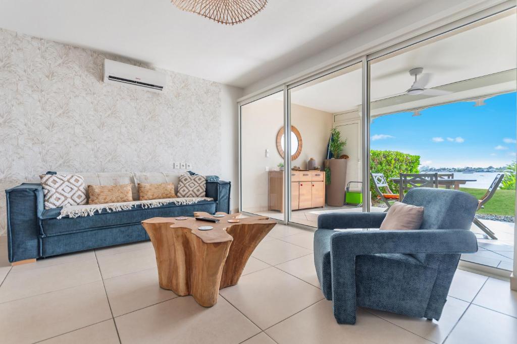 Refait à neuf, magnifique vue sur le lagon appartement 4 à 5p, Marigot