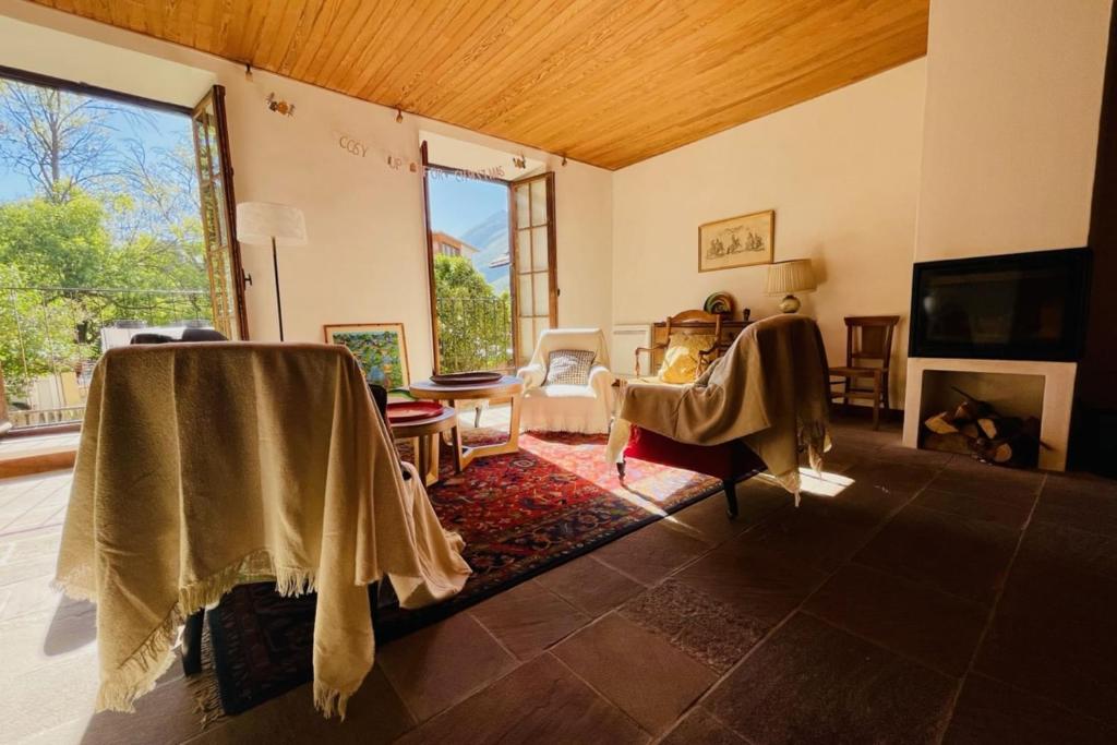 Large family nest with garden, Le Monêtier-les-Bains