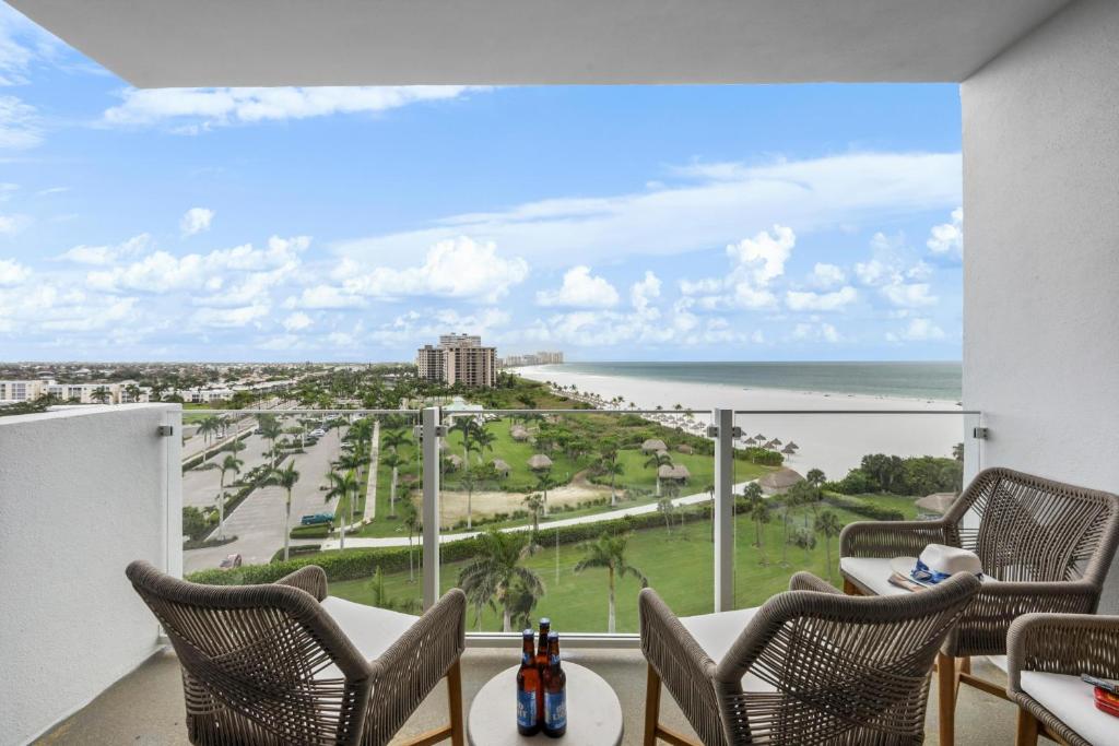 SW facing beachfront condo with sweeping ocean views, Marco Island
