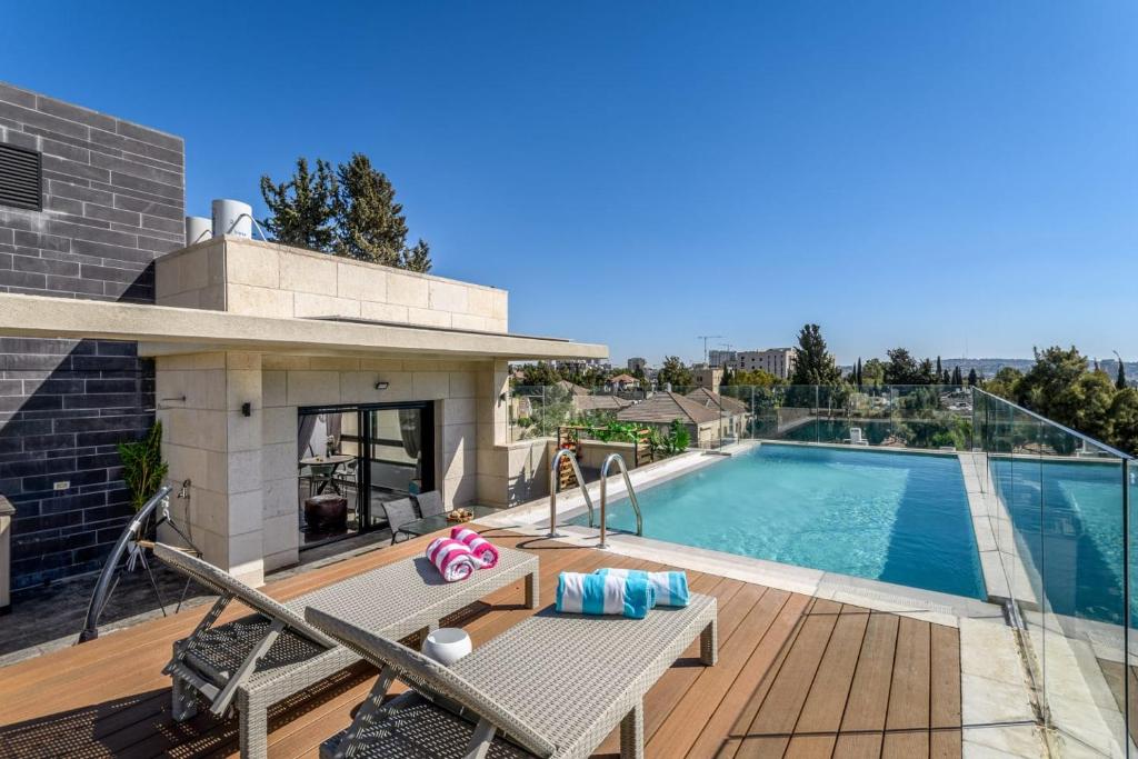 Penthouse with pool jerusalem, Jeruzalém