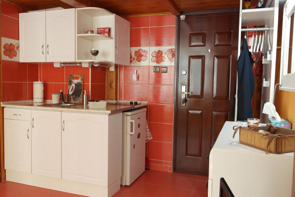 Kitchen, Halkoz Apartment in Debrecen