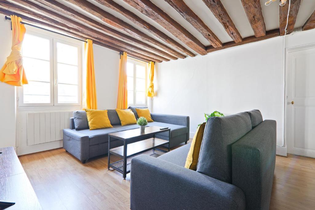 Musee du Louvre 5 Luxurious Apartment 1BR-6P Free Netflix - 5