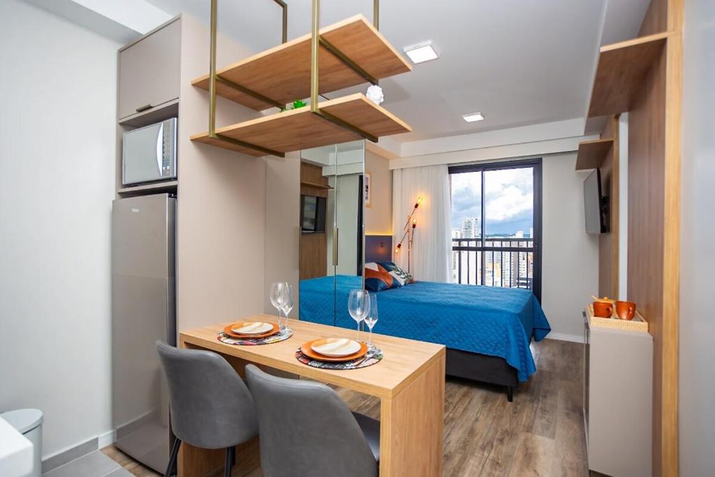 Studio Novo com Piscina, academia e vaga a parte, Curitiba