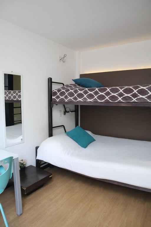 Hermosa Habitación con balcon cama mat y litera Polanco - 1