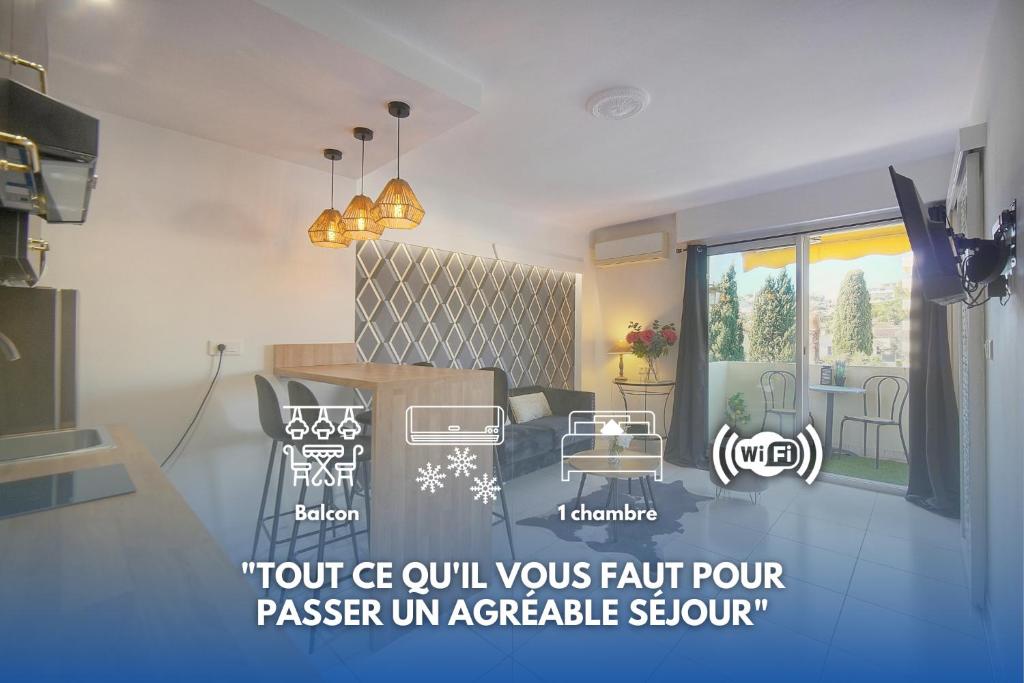 Isa - Clim - WiFi - Balcon - VCA, Le Cannet