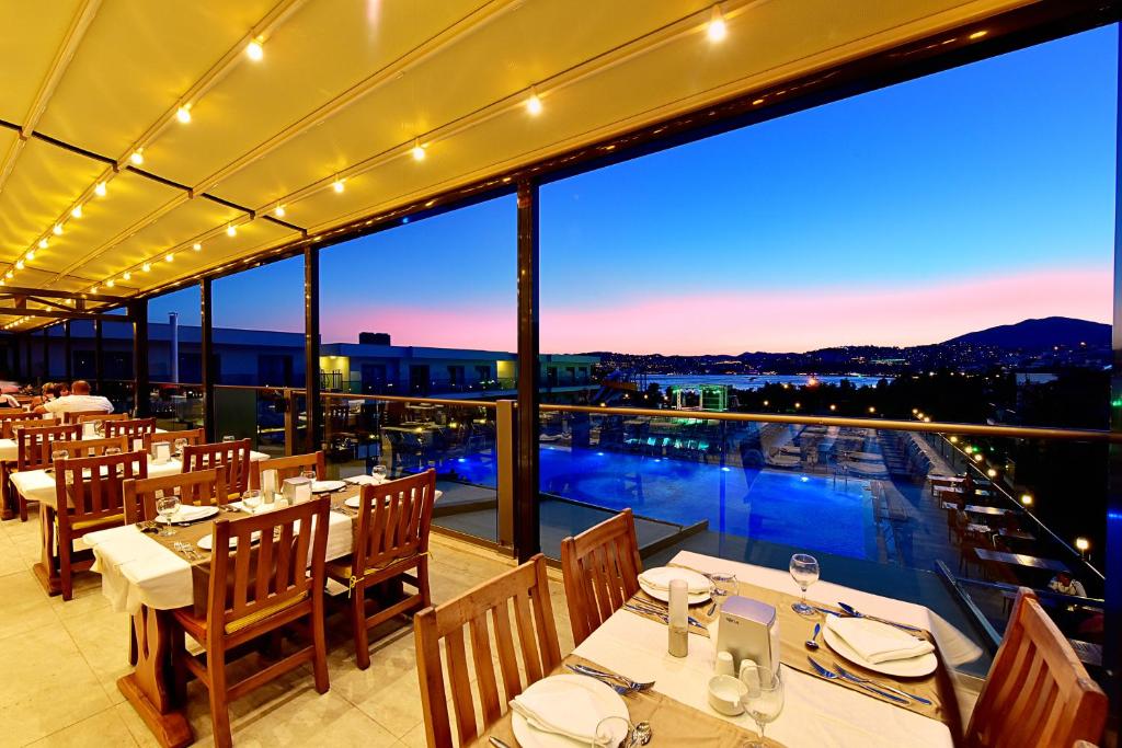 Restaurant, Jasmin Beach Hotel Gumbet in Bodrum
