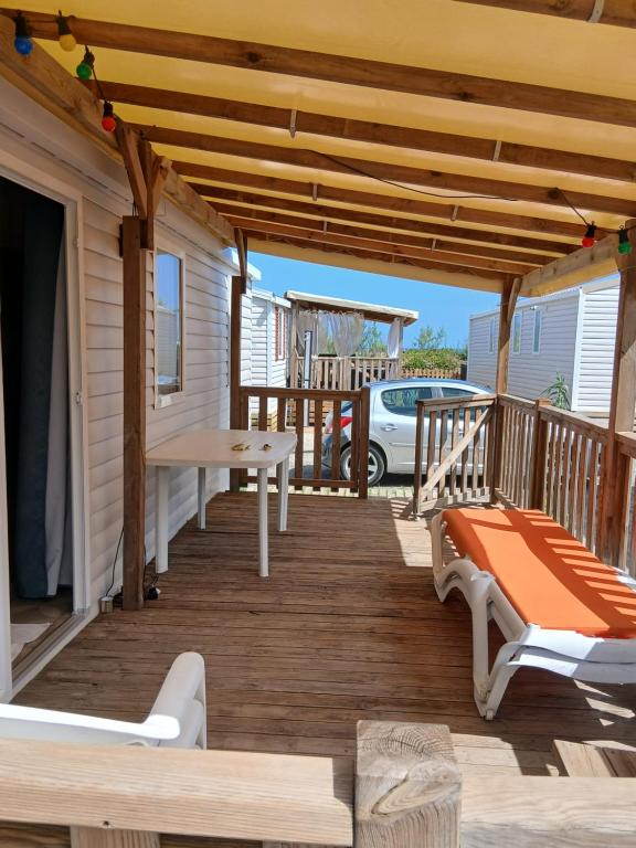 mobilhome vue mer accès direct plage sable fin SEMAINE UNIQUEMENT, Le Grau-dʼAgde