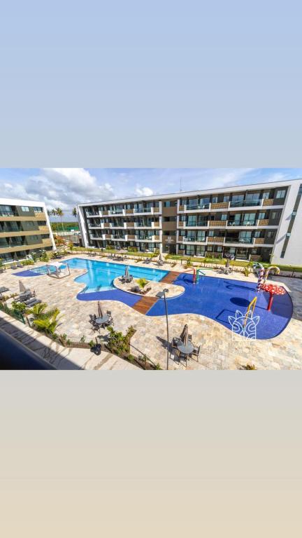 Mana Beach Flat completo - 2 quartos 2 banheiros 2 vagas garagem com vista para o mar e piscinas, Porto de Galinhas