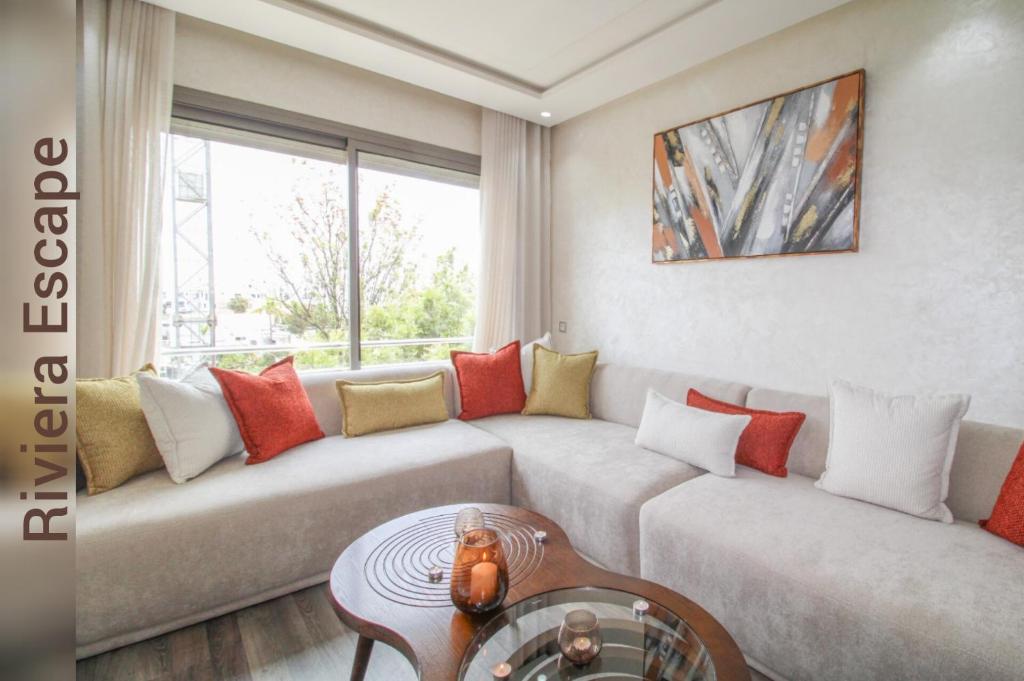 Riviera Escape - Appart Neuf Climatisé avec Balcon à Maarif Anfa, Casablanca