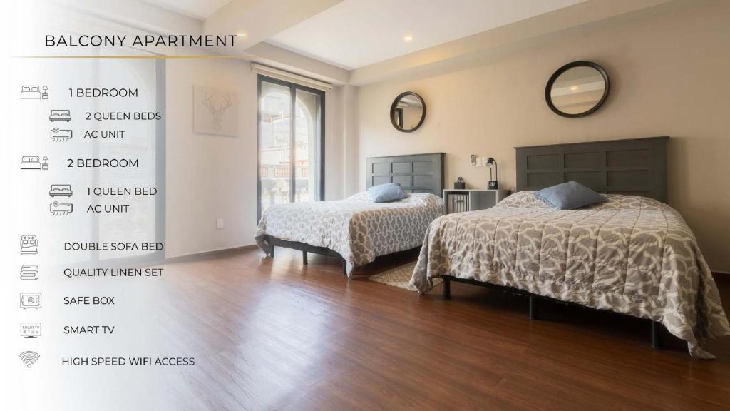 306 Zocalo Cathedral 2Bdrm 2bath apt AC Rooftop - 2