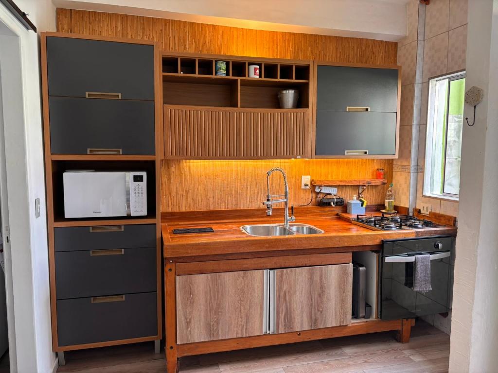 Casa de praia com ar condicionado., São Sebastião