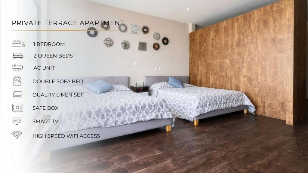 602 Private Terrace apt AC Rooftop - 2