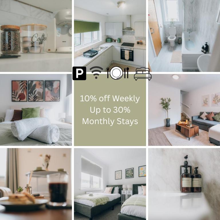 10 Weekly, 25 Monthly Discounts - free private parking, Cardiff