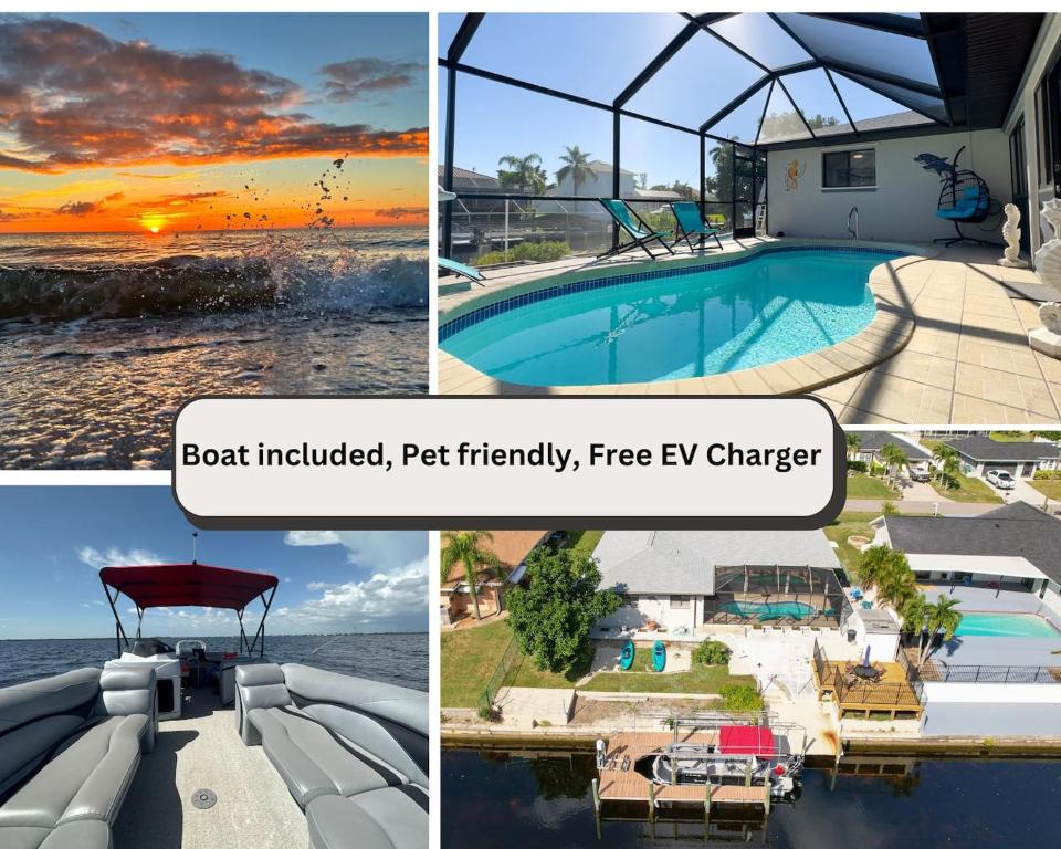 House With A Boat - Boat, Heated Pool, Fishing, Cape Coral