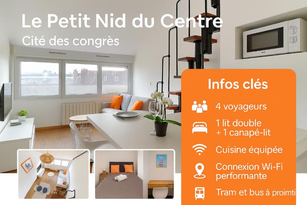 Nantes Center Flat 4 persons - 2