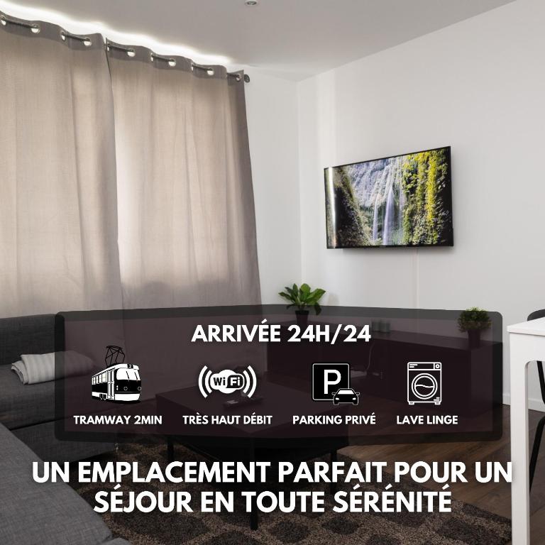 Le 3 Chambres Parking Proche Tram - 1