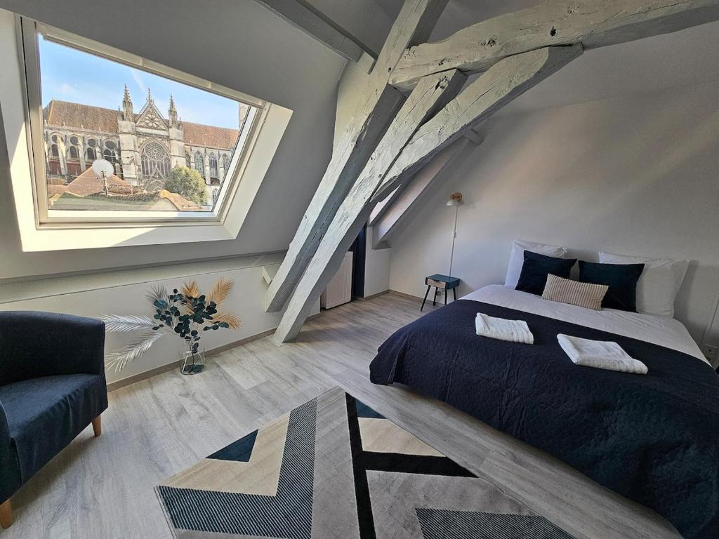 Aux'Cerfs - Vue imprenable Cathédrale, Auxerre