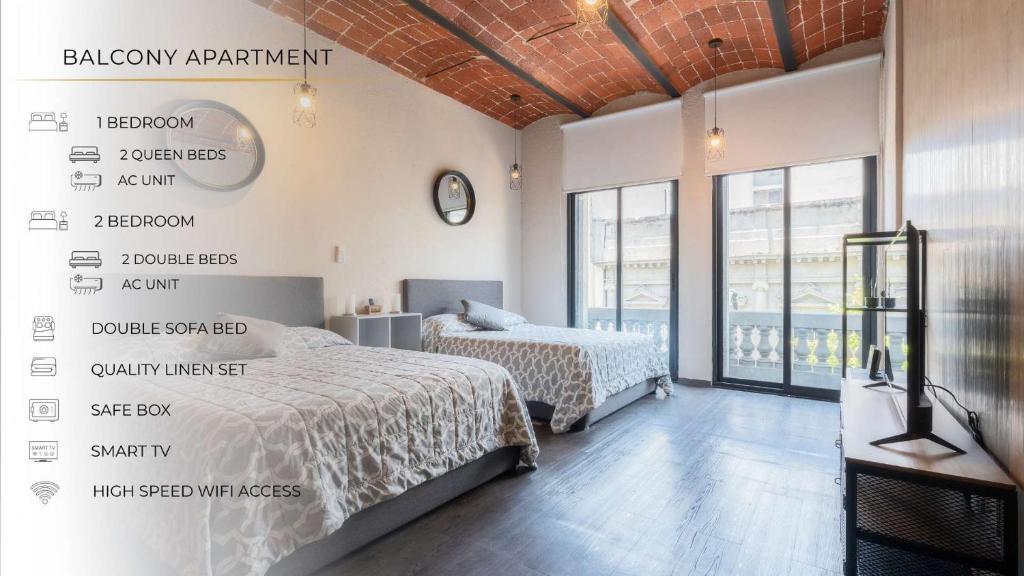 205 Zocalo Cathedral 2bdrmB 2Bath fits 10 AC Apt - 2