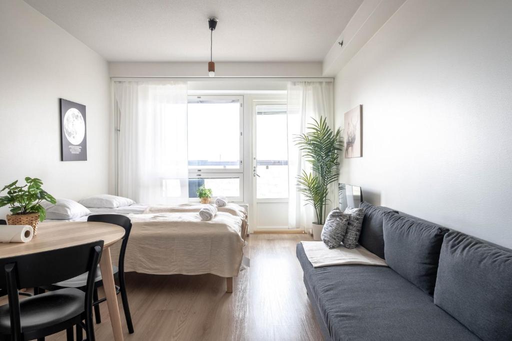 Nokia Arena location with 10th floor view, Tampere