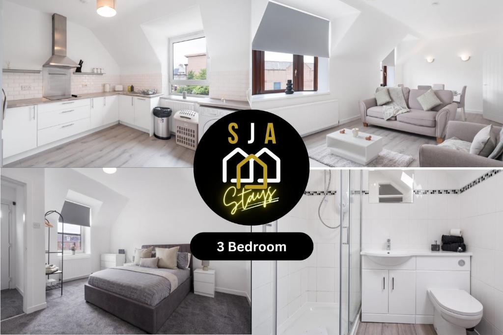 Hay Residence - SJA Stays – Modern 3 Bed Apartment, Peterhead