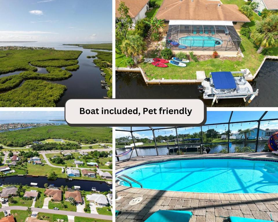 House With A Boat - Boat, Heated Pool, Fishing, Port Charlotte