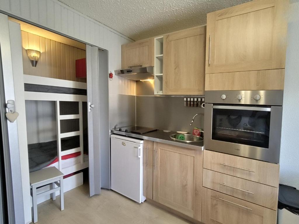 Studio cabine 2/3 pers avec grande terrasse et vue montagne à Aussois - FR-1-508B-51 - 2