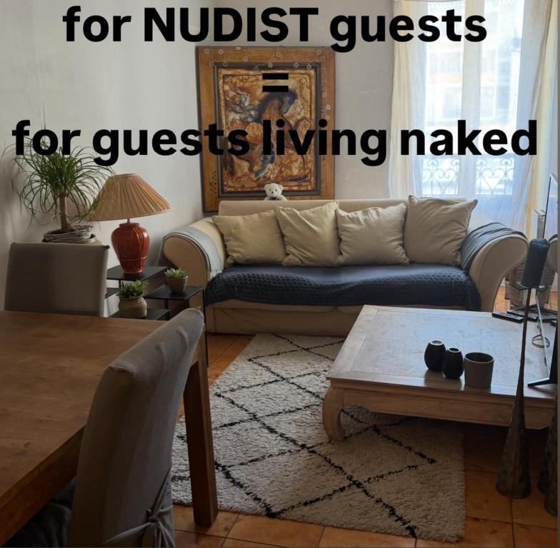 Room for NUDISTS near Nice port in a shared apartment - 2