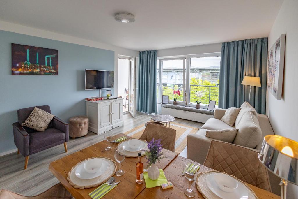 HANNIBAL - Design City Apartments - Südkopcenter, VW Nähe, Parkplatz, HighSpeed-WLAN, Fitness, Gastronomie, Balkon oder Terrasse, Wolfsburg