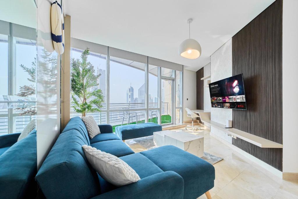 1BR Sky Gardens Balcony with Stunning DIFC View, Dubái