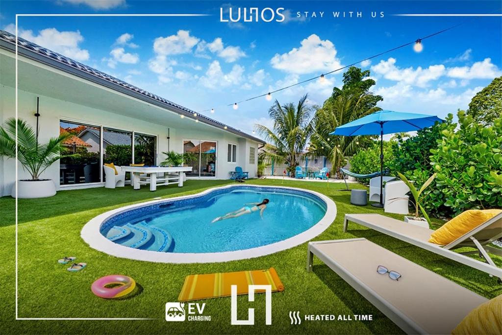 Breezy Oasis with Pooltable, Heated Pool, Golf & Gazeebo L29, Miami