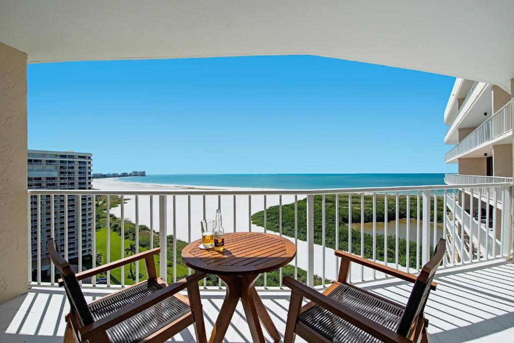 Coastal modern beachfront condo with sweeping views, Marco Island