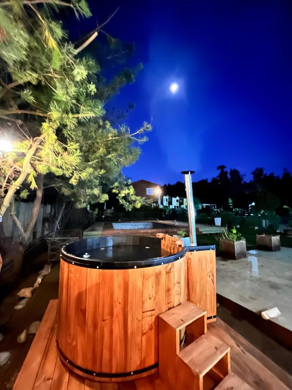 Cabaña en Tunquén con parrilla, fogón, piscina y bosque - 1