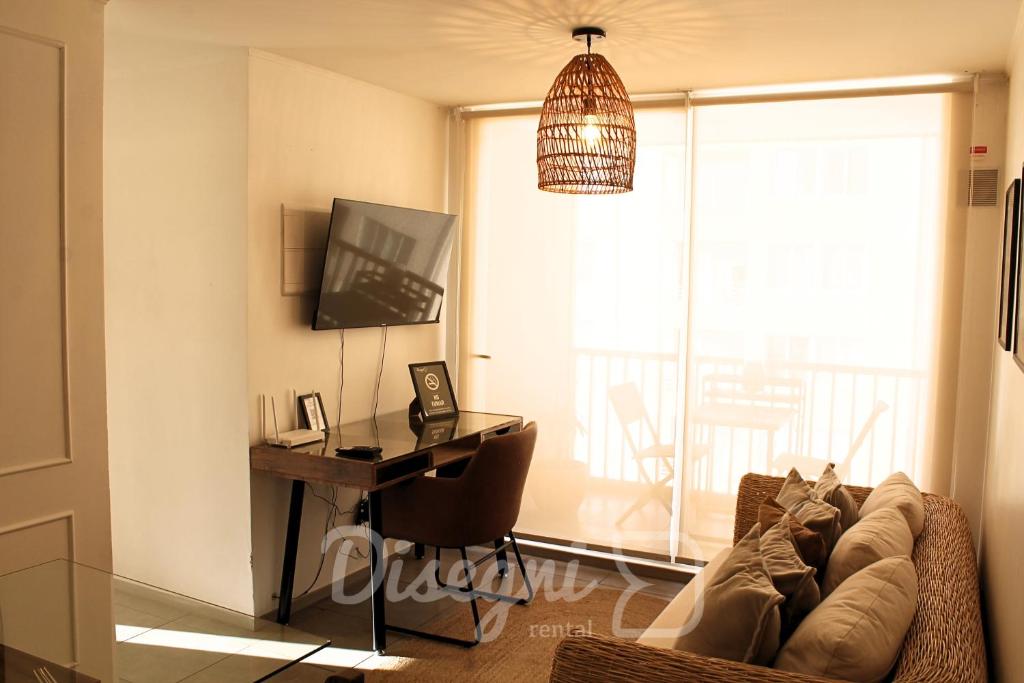 Departamento Central Copiapo, 6 personas, 2 habitaciónes Disegni 09 - 1