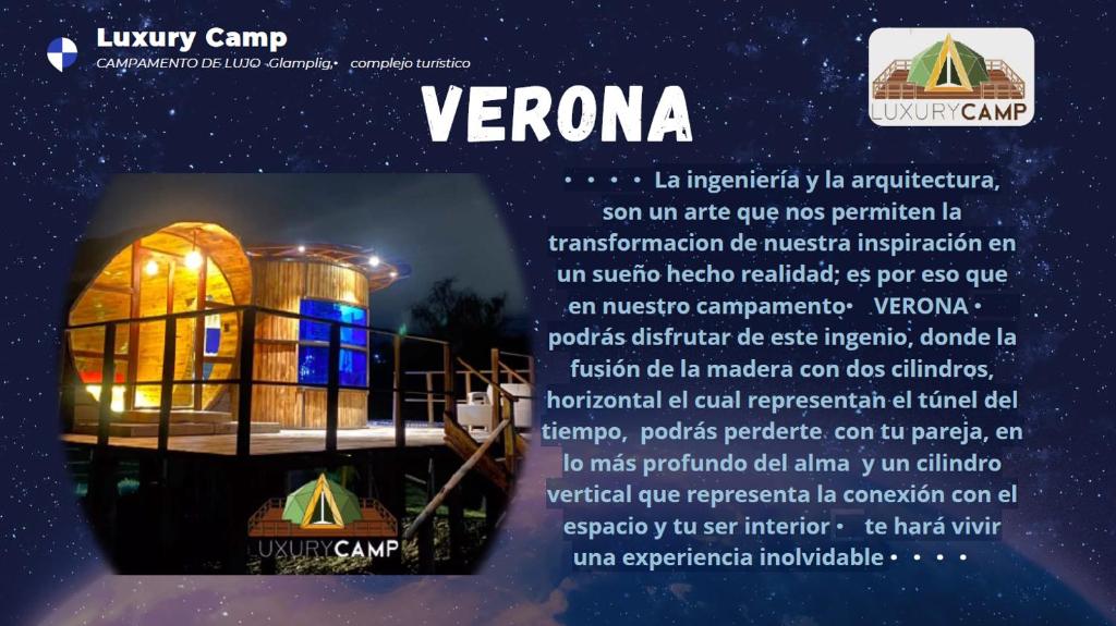 Glamping - Campamento de lujo Verona, Paipa