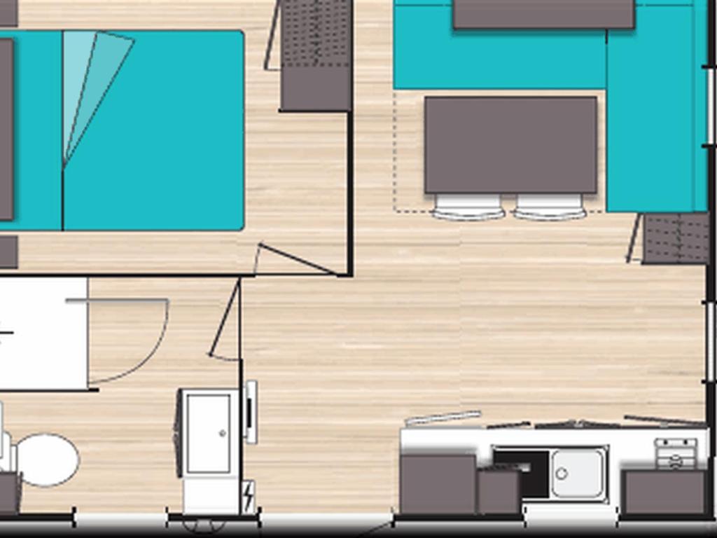 Mobil home avec terrasse à Bormes-les-Mimosas - API-1-52-270 - 3