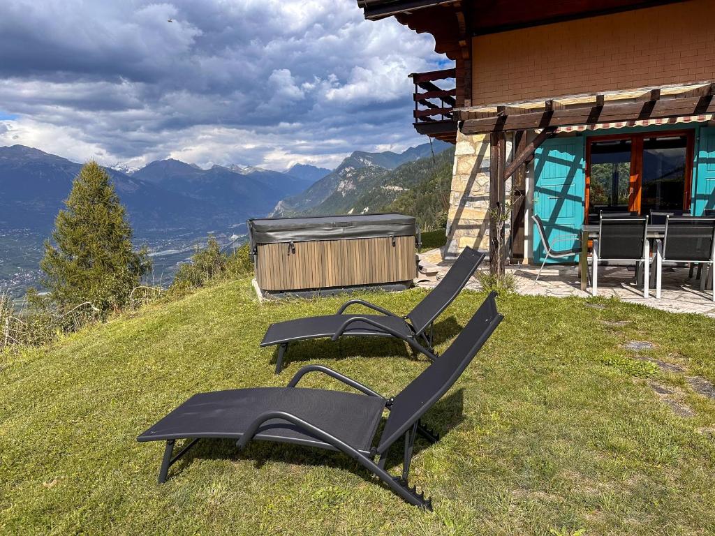 Chalet l'Aiglon Valais - Vue, Confort, Jacuzzi - 2