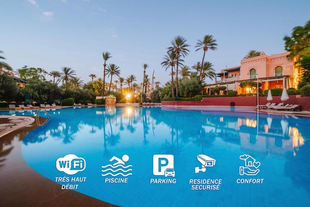 Palmeraie, Jardin et Piscine, Marakéš