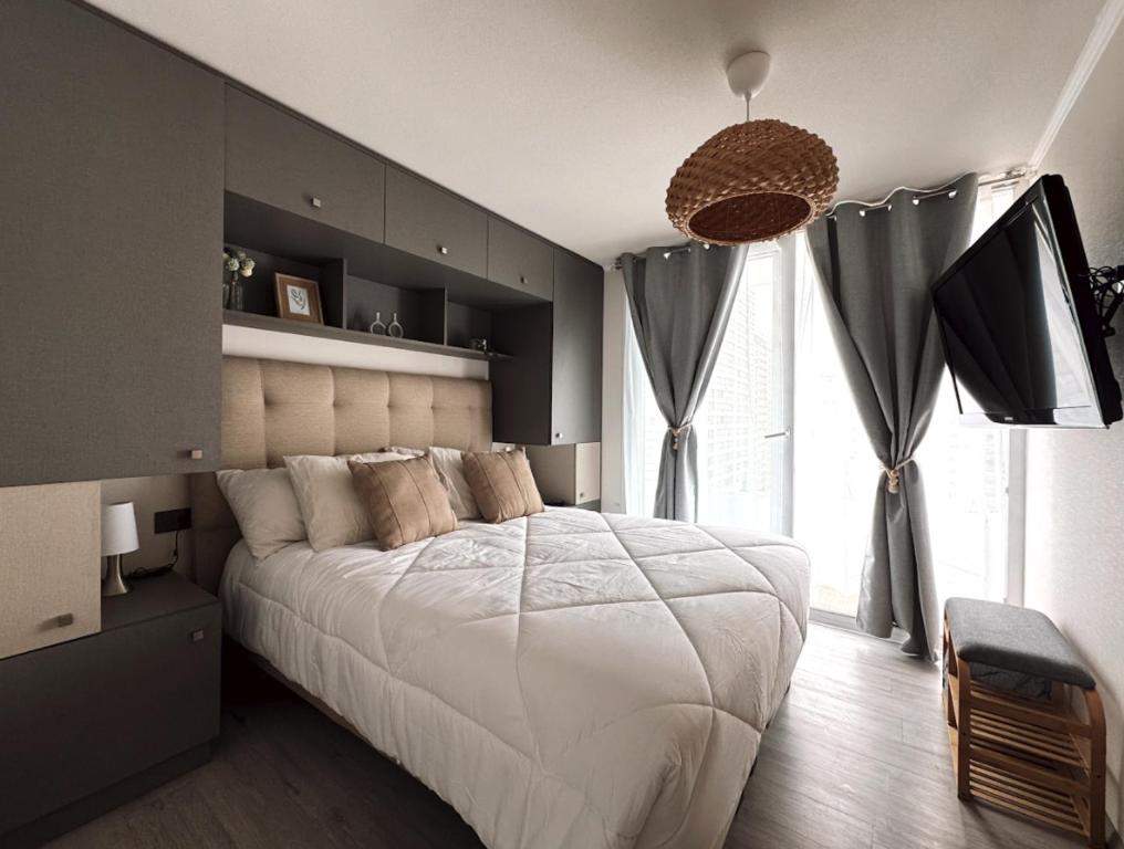 Departamento de Una Habitación, Terraza con parrilla, - 5