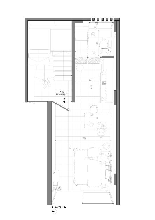 Monoambiente - Edificio Pequeño 2A - 2
