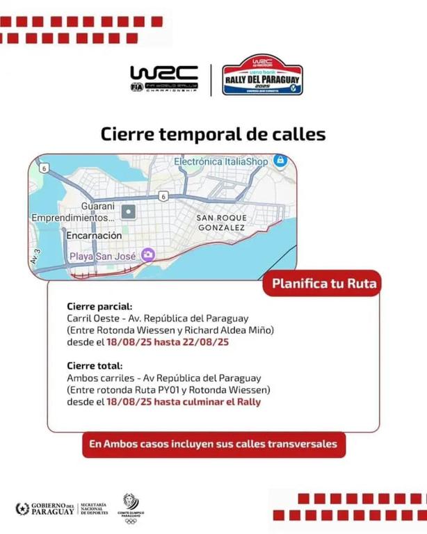 Alquiler para el WRC en Encarnación - 2
