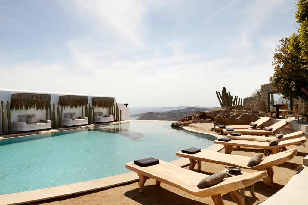 Myconian Panoptis Escape, a member of Small Luxury Hotels of the World, Elia pláž