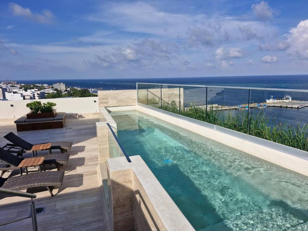 Beatiful Loft in Puerto Morelos Beach Front 9-4, Puerto Morelos