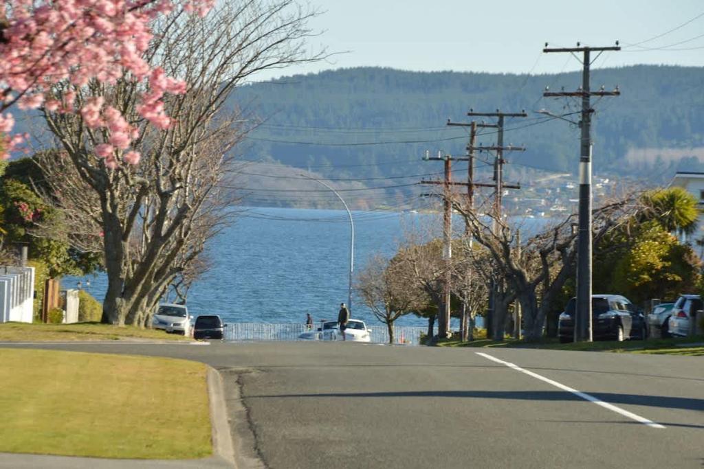Happiness is Huia a block from the lake, Taupo