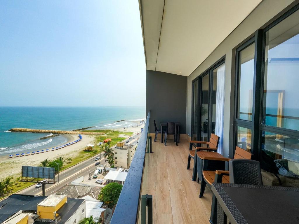 Cartagena WOW Ocean View, Rooftop Pool, Gym & Desk - 1