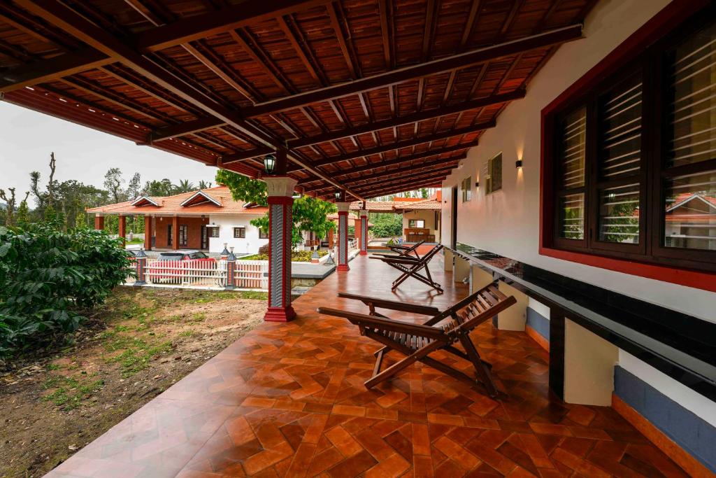Bhuthanakadu Retreat Homestay의 아늑한 야외 공간