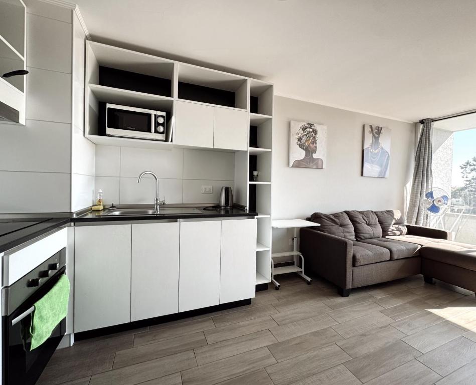 Amplio departamento de una habitación, a pasos del metro Gruta de lourdes - 2