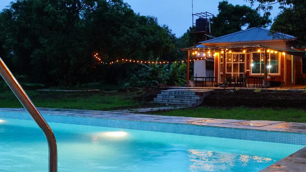 Private Swimming Pool & Turf at Starlight Escape, Alibag